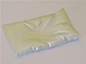 Support en plâtre forme oreiller coloris argenté