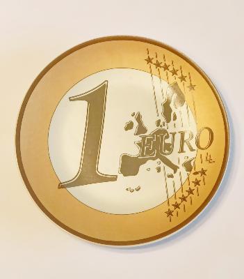 Assiette Collector Commémoration de l'Euro