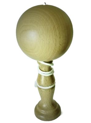 Bilboquet en Bois Laqué et Vernis Nature