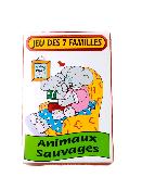 Etui Carton Jeu De Cartes 7 Familles Animaux Sauvages
