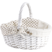 Small Wicker Basket 1 Fixed Handle