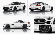 Voiture Miniature Mercedes Benz AMG GT R Blanche