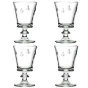 Coffret 4 Verres  Vin Motif Abeille