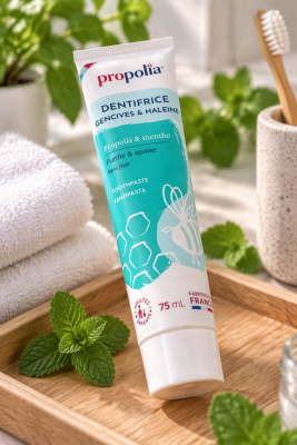 Dentifrice Propolis et Menthe Sans Fluor Gencives et Haleine