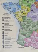 Puzzle Carte de France Métropolitaine Départements et Régions