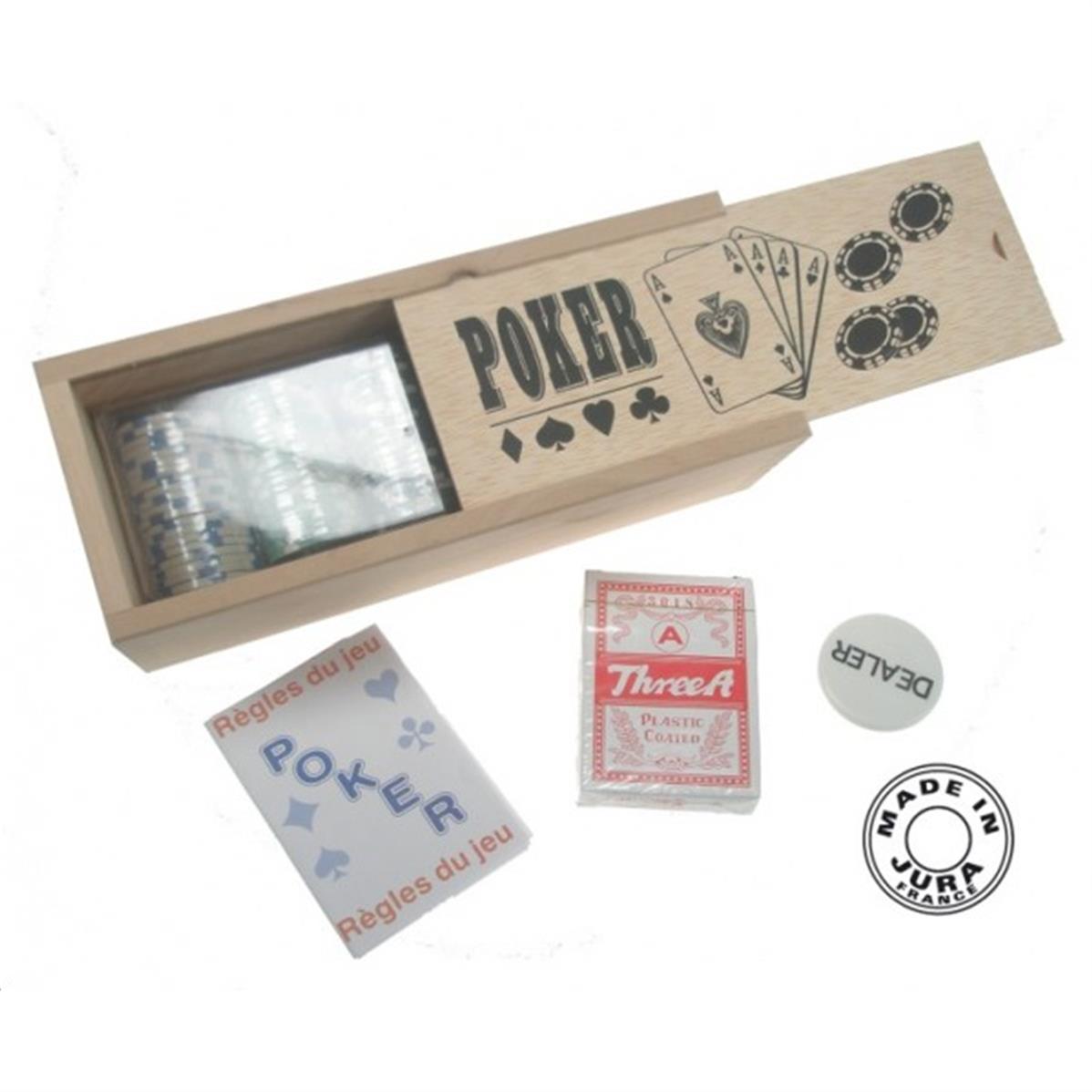 Boîte De 100 Jetons De Casino | Qualité Professionnelle | Pour Jeux à La Maison (poker, Blackjack...) | Rangement Durable