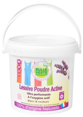 Lessive en Poudre Active pour Blanc et Couleurs 2 kg