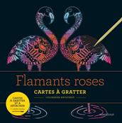 Cartes  gratter antistress flamants roses