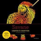 Cartes  gratter antistress la savane