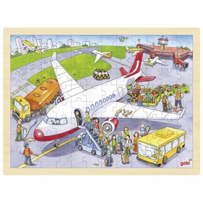 Puzzle en bois l'aéroport 96 pièces