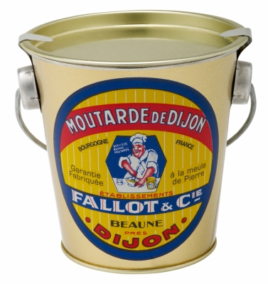 Moutarde de Dijon Fallot Seau Baby en Fer