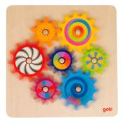 Jeu d'Engrenages en Bois 8 Pices
