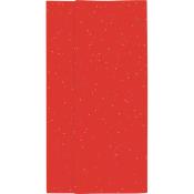 Papier de Soie Coloris Rouge Paillettes Liasse 120 Feuilles