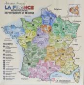 Puzzle Carte de France Métropolitaine Départements et Régions