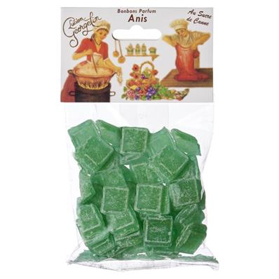 Bonbons parfum anis au sucre de Canne 150 grs