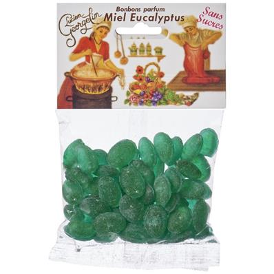 Bonbons parfum miel eucalyptus sans sucre 115 grs