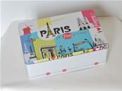 Large rectangular metal box decor Paris