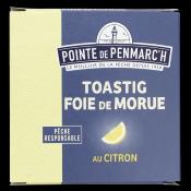 Toastig de foie de morue au citron