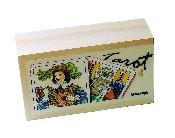 Boîte De Tarot Vide En Bois Marquée Tarot
