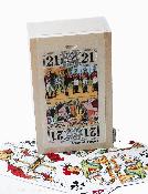 Boîte De Tarot En Bois Avec Jeu De Cartes