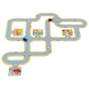 Circuit de Rues En Carton Avec Deux Voitures