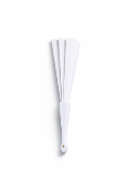 Eventail Pliable A La Main Coloris Blanc
