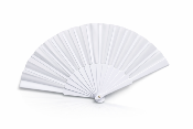 Eventail Pliable A La Main Coloris Blanc
