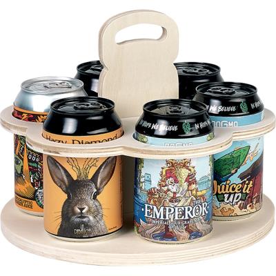 Tourniquet Rond en Bois 6 Canettes 33 Cl
