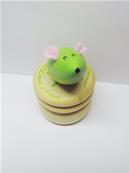 Boîte à dents de lait souris verte 4.4 cm