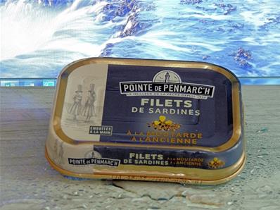 Filets de sardines à la moutarde à l'ancienne 100 grs