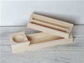 Plumier double en bois