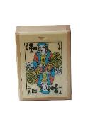 Boîte En Bois Vide Pour Jeu De 54 Cartes