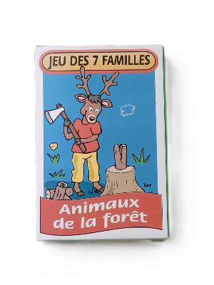 Etui Carton Jeu De Cartes 7 Familles Animaux De La Forêt