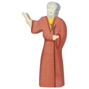 Figurine Homme No en Bois Dcor