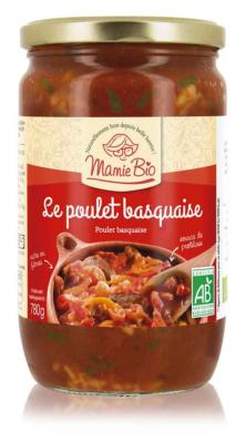 Le Poulet Basquaise Bio 780 Grs