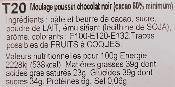 Poussin Chocolat Noir 120 Grs