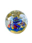 Presse-Papier Grain De Folie Jaune Et Bleu