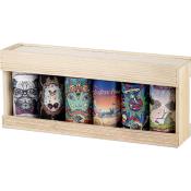 Caisse en Bois de Pin 6 Canettes 44 Cl
