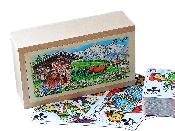 Boîte De Tarot En Bois Avec Jeu De Cartes Décor Style Chalet De Montagne