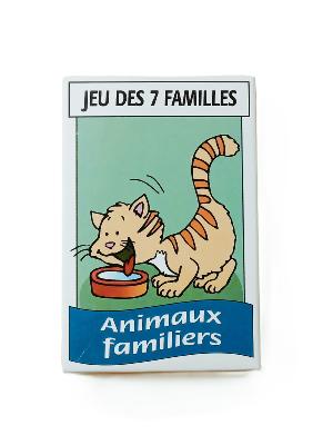 Etui Carton Jeu De Cartes 7 Familles Animaux Familiers