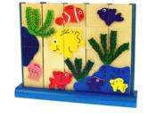 Jeu de Cubes en Bois les Poissons de l'Aquarium