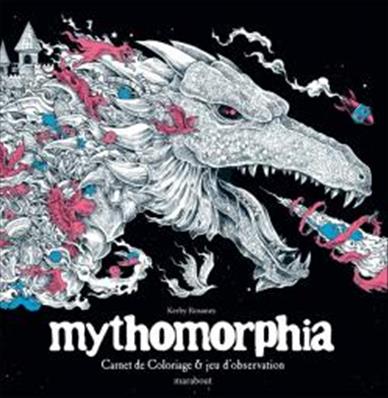 Cahier de coloriage black mythomorphia