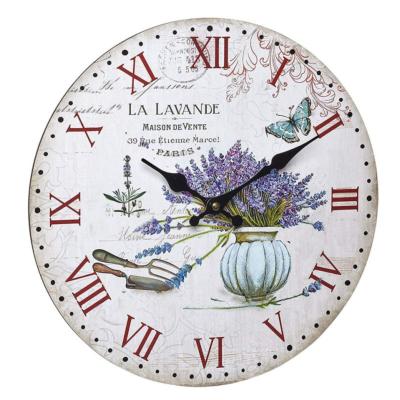 Horloge Murale Cadran Vintage Lavande