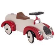 Beige and red baby car carrier 