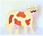 Petit Puzzle en Bois la Vache